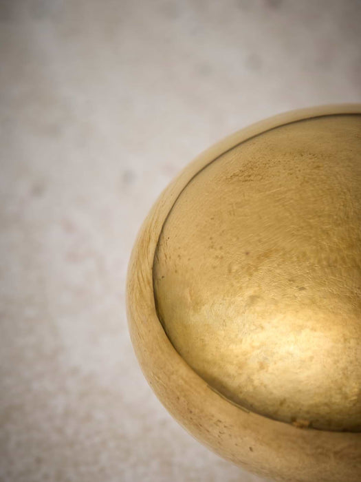 Button Knob - Polished Brass