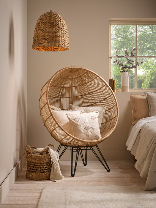 Flat Rattan Cocoon Chair