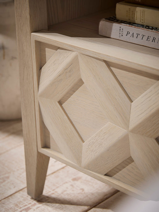 Oak Diamond Bedside Table