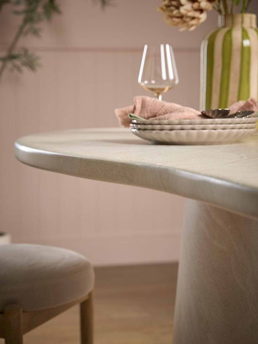 Cleo Concrete Oval Dining Table