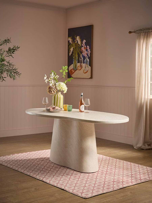 Cleo Concrete Oval Dining Table