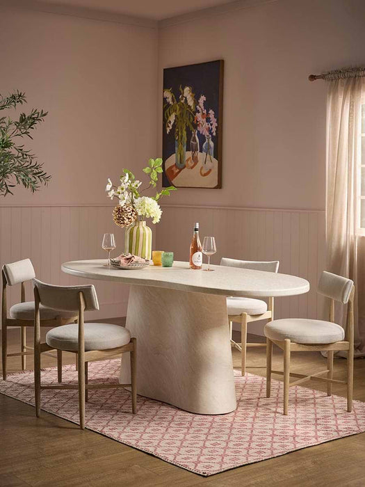 Cleo Concrete Oval Dining Table