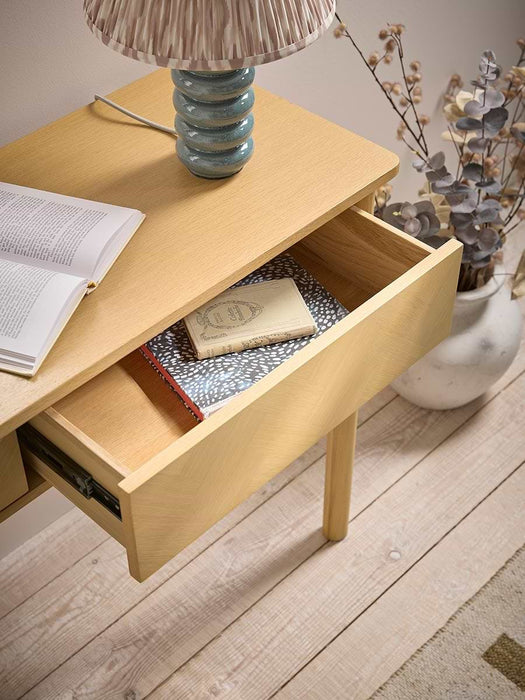 Alva Oak Storage Console Table