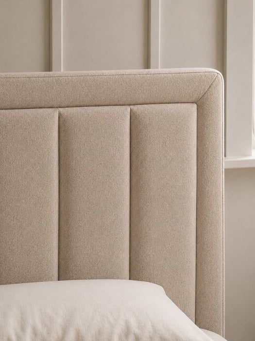 Odin Cream Velvet Bed - King