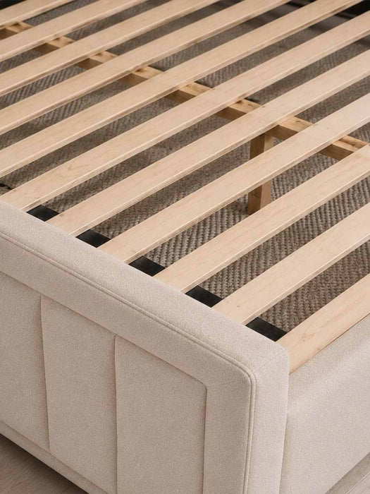 Odin Cream Velvet Bed - King