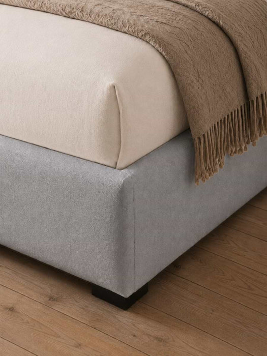 Slate Grey Nils Ottoman Storage Bed - Double