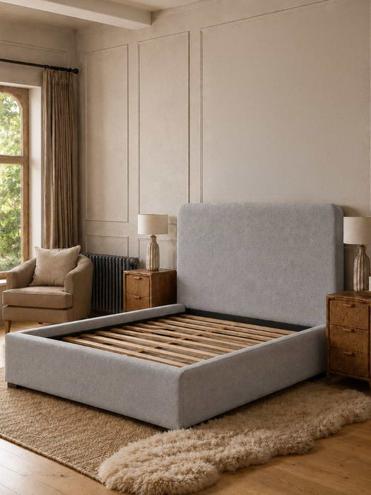 Slate Grey Nils Ottoman Storage Bed - King