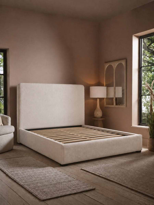 Natural Nils Ottoman Storage Bed - Double