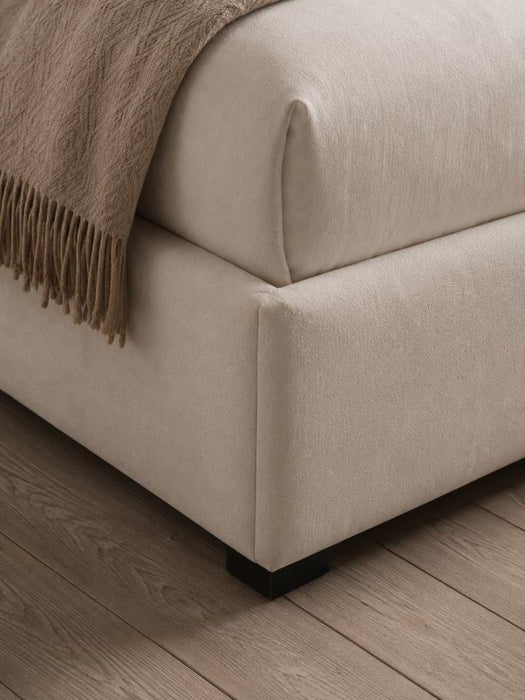 Natural Nils Ottoman Storage Bed - Double