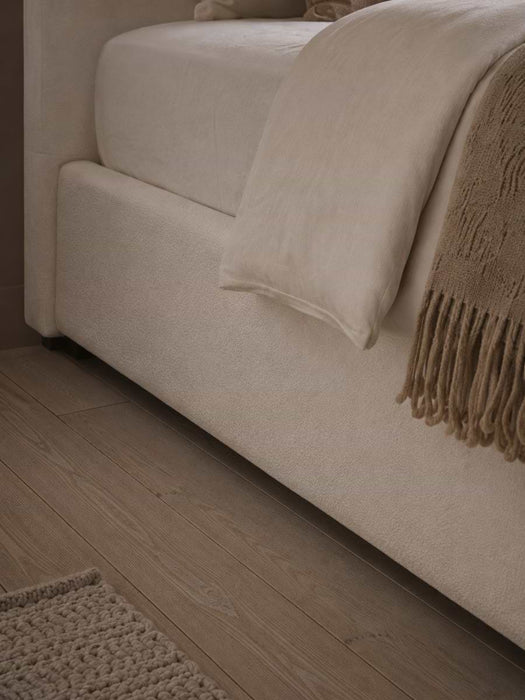 Natural Nils Ottoman Storage Bed - Double