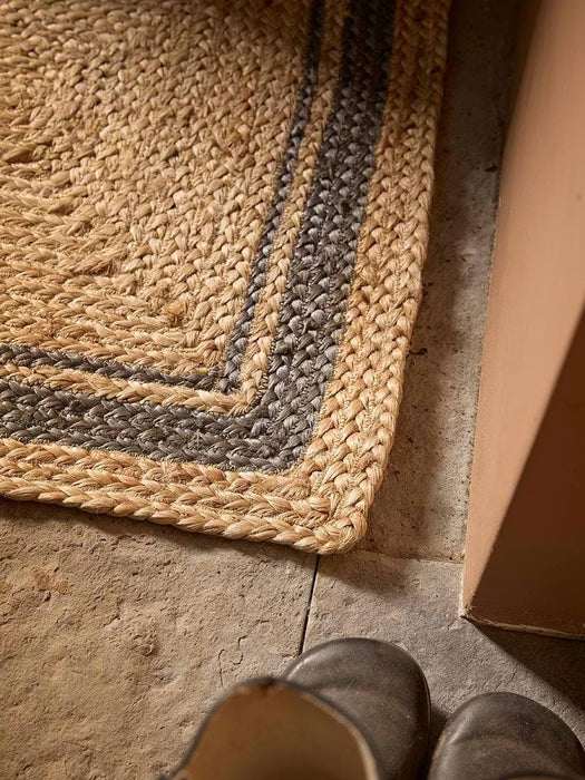 Braided Jute Border Doormat - Double