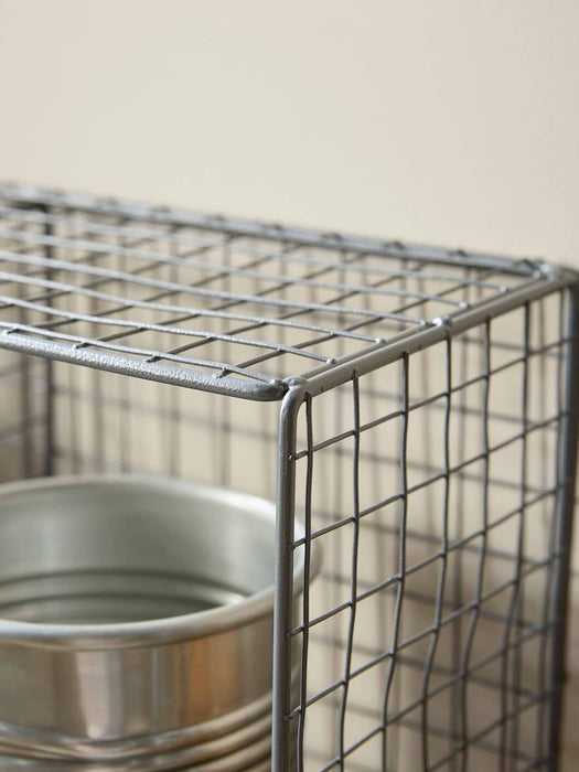 Small Wire Storage Rack - Grey