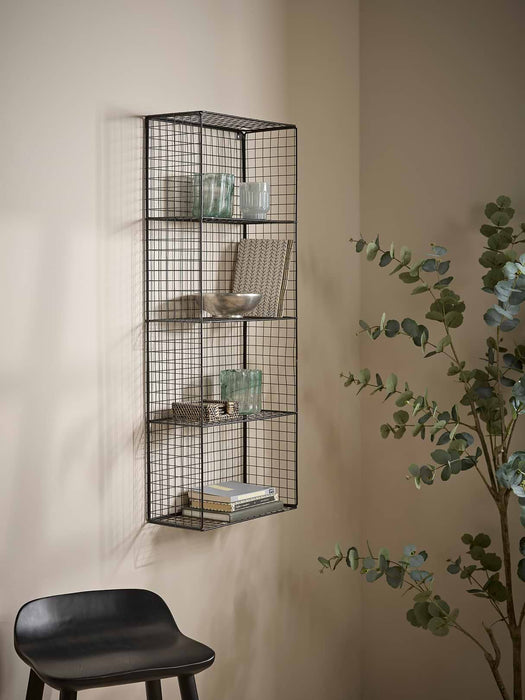 Large Wire Shelf Unit - Black