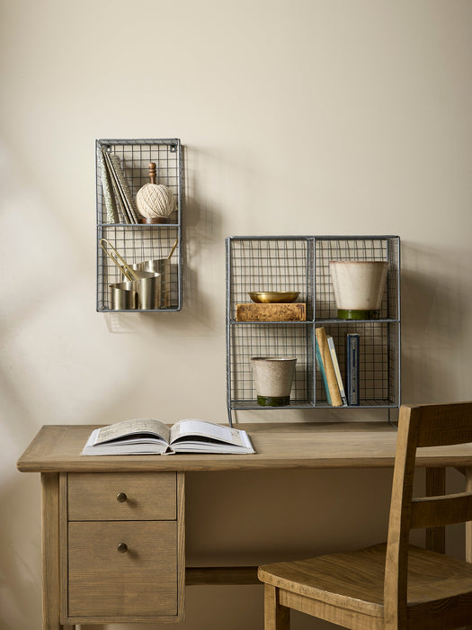 Small Wire Shelf Unit - Grey