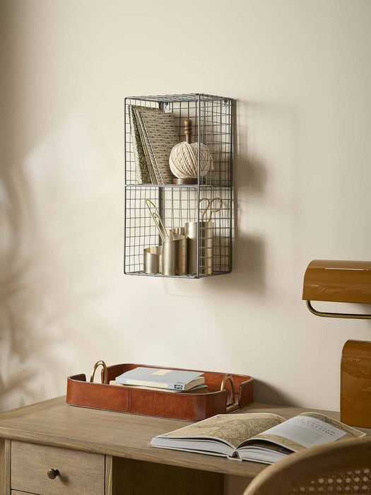Small Wire Shelf Unit - Grey