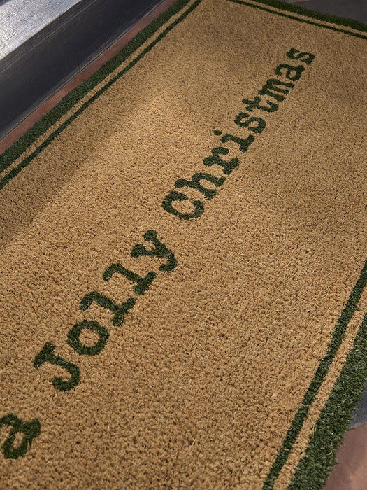 Have a Jolly Christmas Doormat - Double - Green