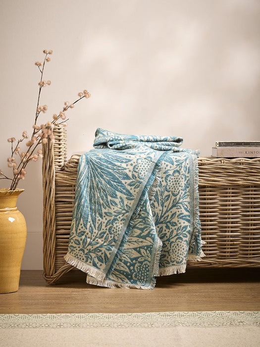 Cosmos Throw - Aegean Blue