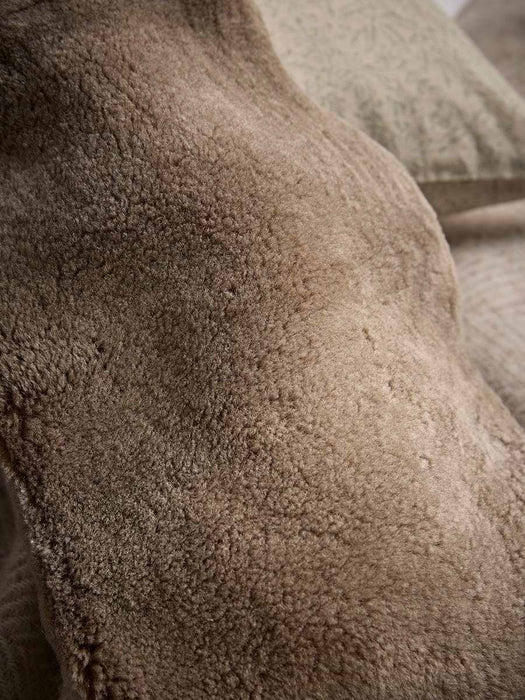 Classic Sheepskin Hot Water Bottle Cover - Mocha