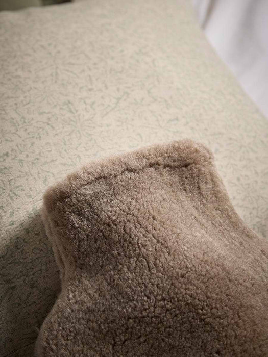 Classic Sheepskin Hot Water Bottle Cover - Mocha