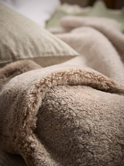 Classic Sheepskin Hot Water Bottle Cover - Mocha