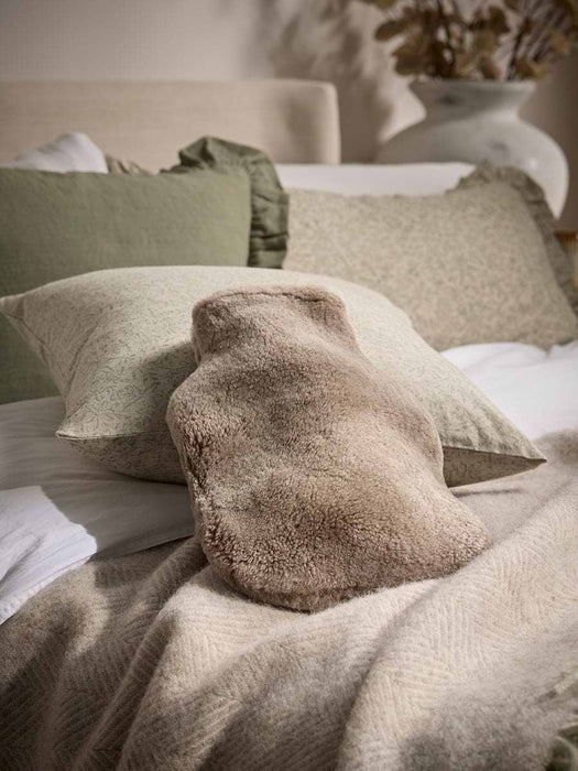 Classic Sheepskin Hot Water Bottle Cover - Mocha