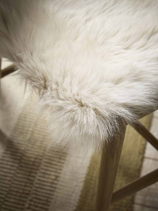 Sumptuous Sheepskin Square Seat Pad - Natural