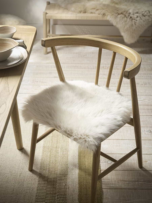Sumptuous Sheepskin Square Seat Pad - Natural