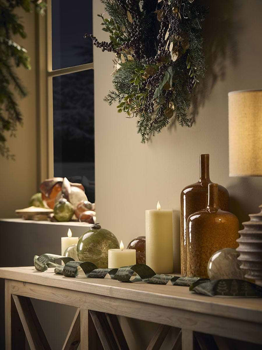 Three Piece Remote Controlled LED Candle Set