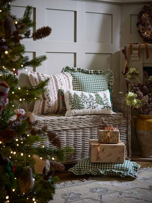 Holly Berry Square Cushion