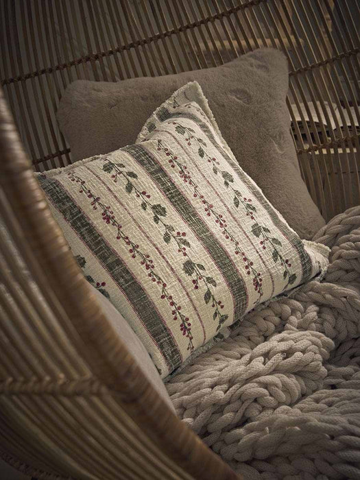 Holly Berry Square Cushion