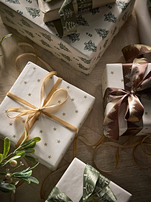 Slim Velvet Ribbon - Ochre & Gold 20m