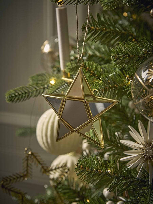 Four Handmade Hanging Glass Stars