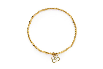 Ayla Gold Bead Stretch Bracelet