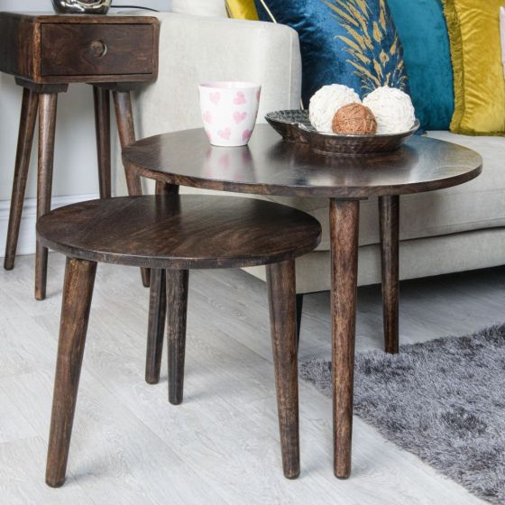 Acre & Artisan Vintage Mango Nest Of Tables