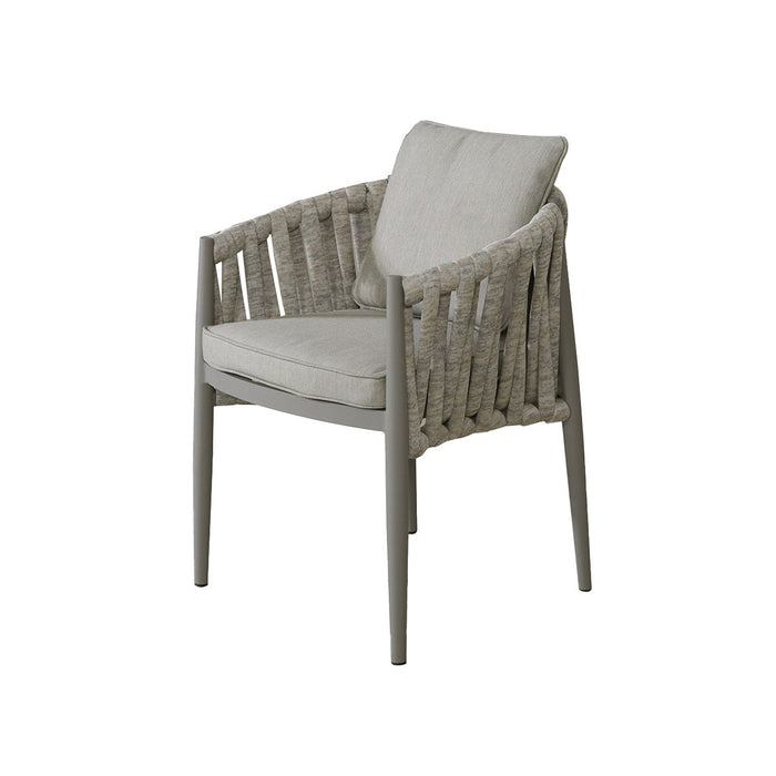 Milan Rope Weave Pair of Dining Chairs