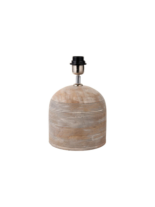 Jannu Wooden Grooved Table Lamp