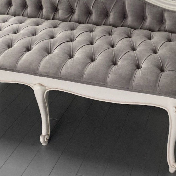 Beaulieu Buttoned French Bed End Stool