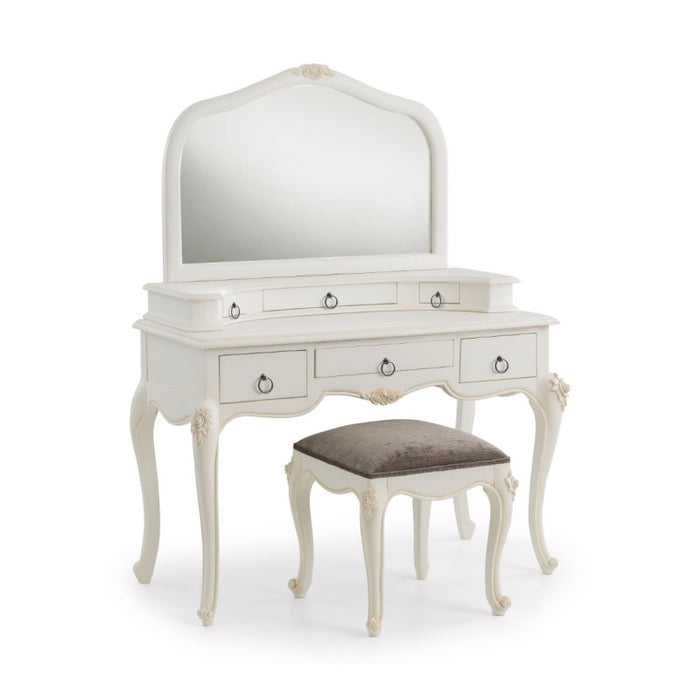 Beaulieu French Dressing Table with Mirror and Stool