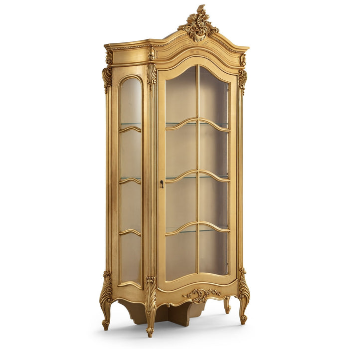 Beaulieu Gold Leaf French Display Cabinet
