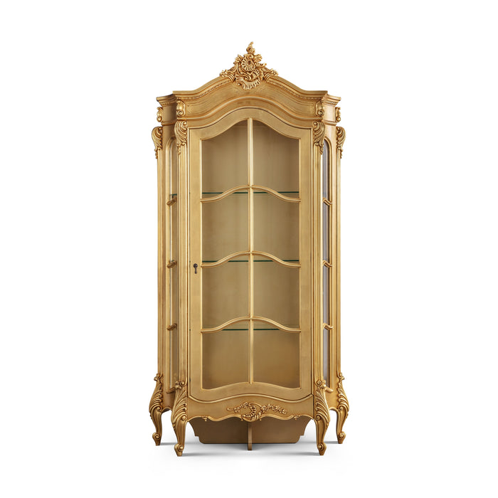 Beaulieu Gold Leaf French Display Cabinet