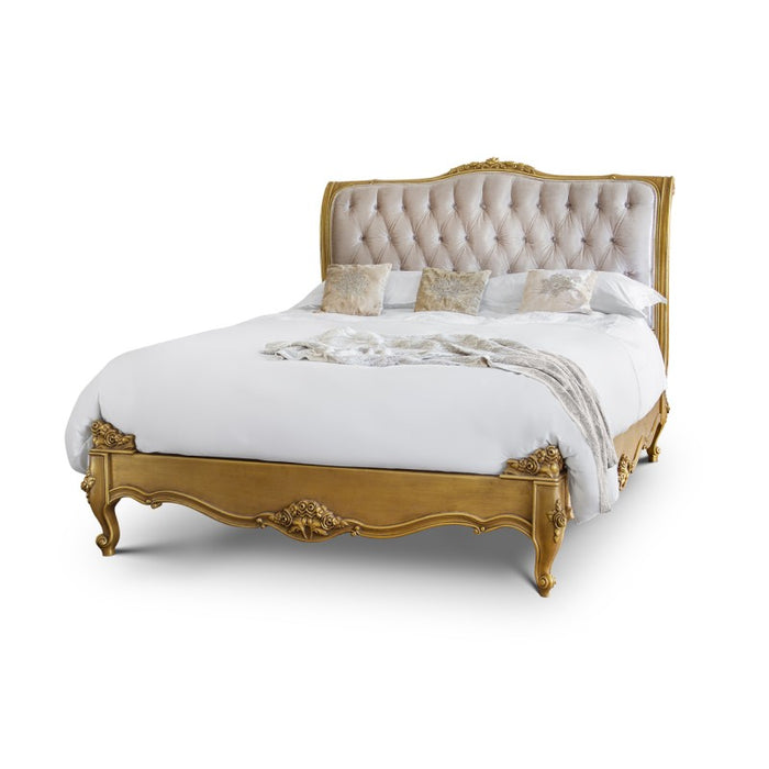Beaulieu Gold Painted French Bed