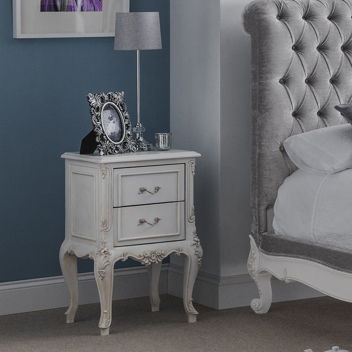 Beaulieu French Style 2 Drawer Bedside Table