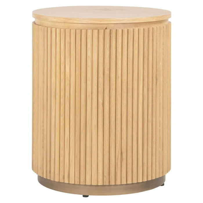 Belfort Natural Oak Side Table