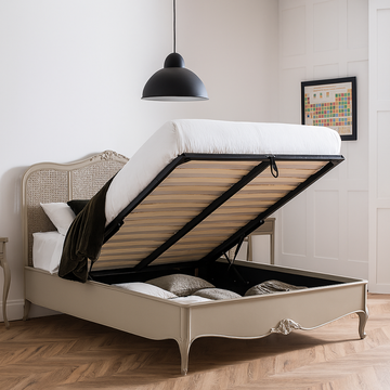 Beaulieu Rattan Low Footboard Ottoman Bed