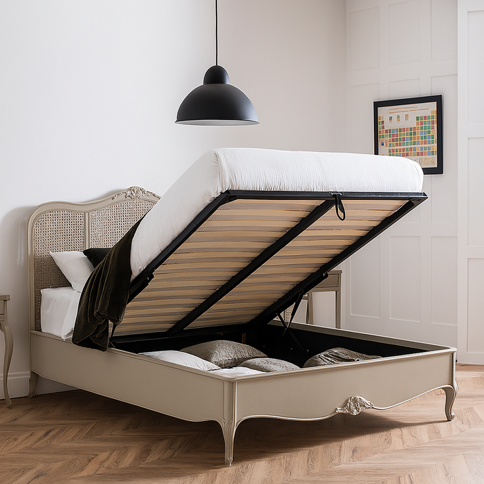 Beaulieu Rattan Low Footboard Ottoman Bed