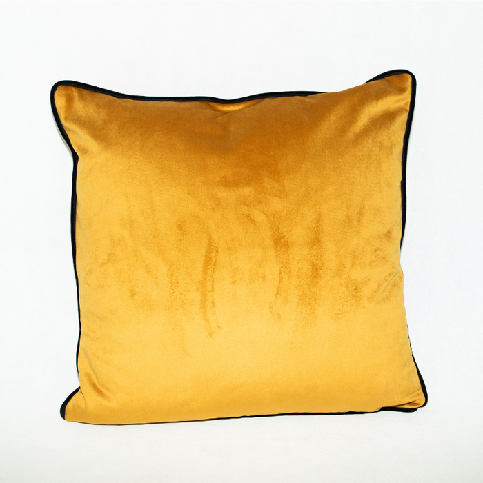 Bexley Mustard Piped Cushion