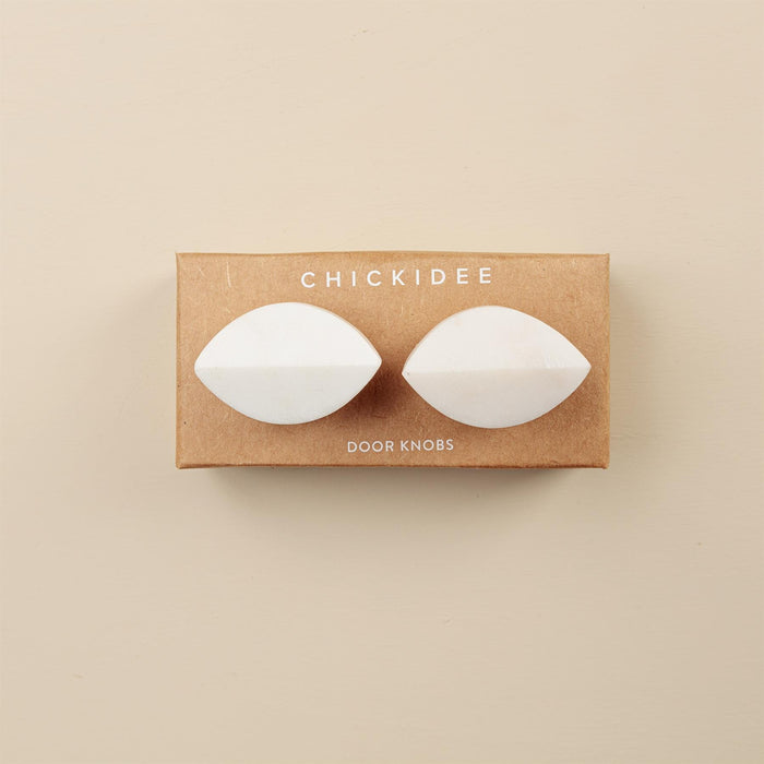 Vera White Stone Drawer Knobs