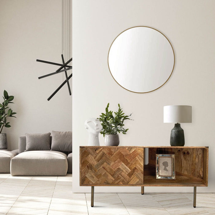 Block Light Mango 110cm Corner TV Unit - In Stock