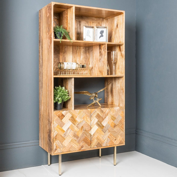 Block Light Mango 80cm Bookcase - In Stock