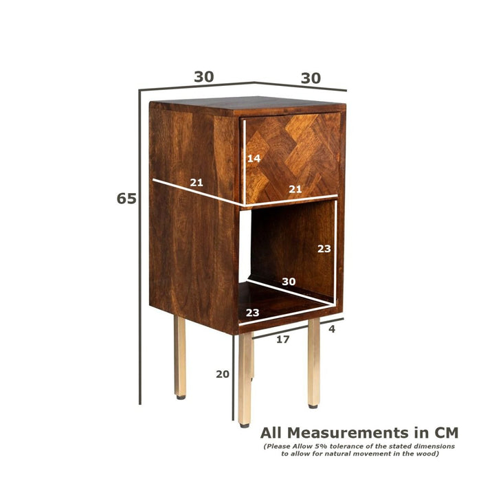 Block Mango Side Table - In Stock